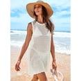 thumbnail image 4 of SOMER Womens Swimsuit Cover Up Sleeveless Knit 2026 Summer Outfits Swimwear Bathing Suit Coverup Crochet Beach Dress, 4 of 11