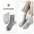 thumbnail image 5 of TELOLY Men's Mesh Cotton Dress Socks Business Casual Solid Crew Socks Lightweight Soft Comfort, Medium 6-10.5, 5 Pairs, 5 of 7
