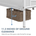 thumbnail image 6 of Renwick Twin Size Cloud-Inspired Design Metal Bed for Adult, White, 6 of 9