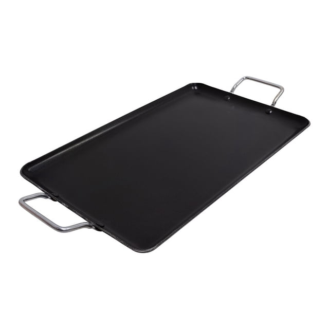 Comal de Cocina Antiadherente 48x29cm Negro CO-4090 Amexicooc Rectangular, Naranja