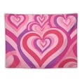 thumbnail image 5 of ONETECH Cute Pink Heart Aesthetic Tapestry Wall Hanging for Teen Girl Bedroom Dorm Decor, Pink Red Love Heart 2000s Indie Hippie Tapestry Kawaii Girly Pastel Pink Tapestry for Room Decor, 5 of 7