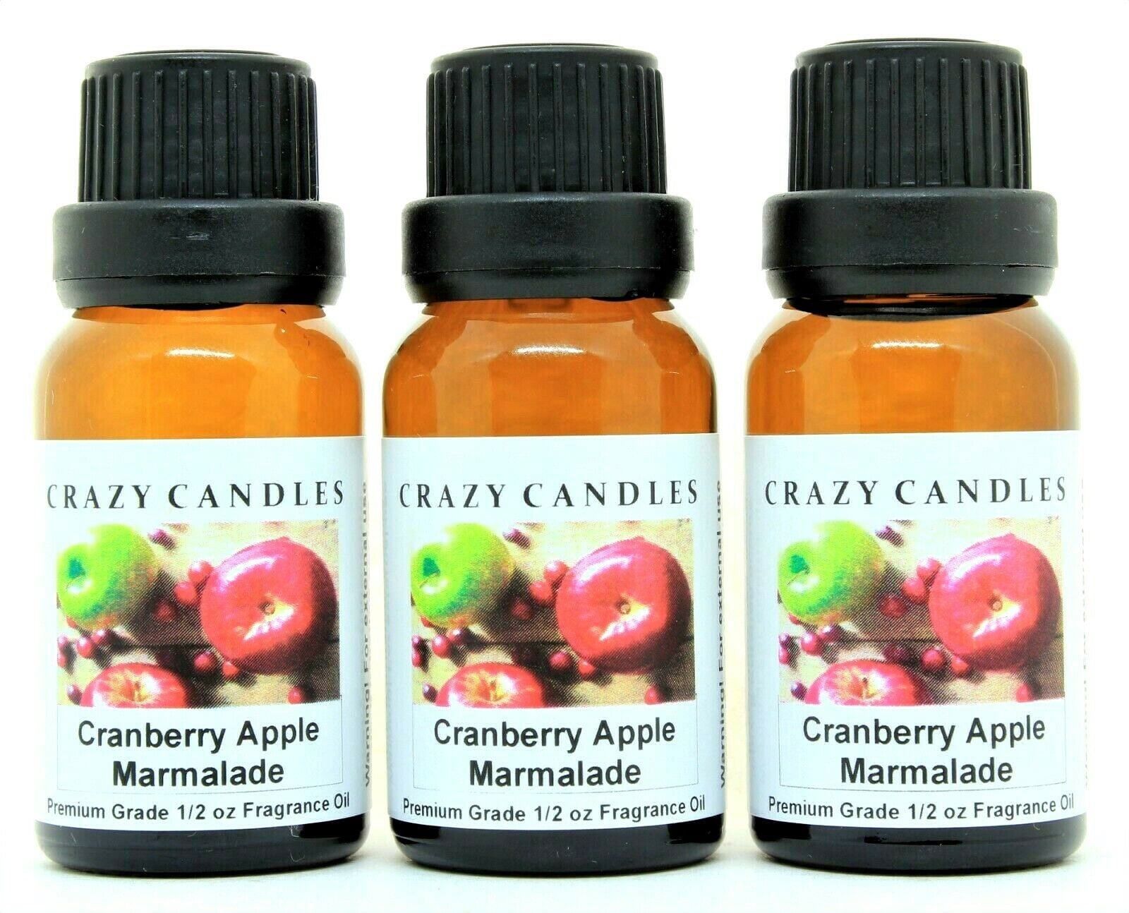 Buy Crazy Candles Cranberry Apple Marmalade 3 Bottles 1/2oz Each 15ml