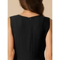 thumbnail image 5 of DARING DIVA Women's V Neck Casual Sleeveless Wide Leg Jumpsuit S Black, 5 of 6