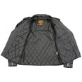 thumbnail image 4 of Milwaukee Leather LKM1781 Men's The Legend Classic Black Premium Leather Motorcycle Jacket w/ Quilted Liner X-Small, 4 of 9