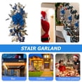thumbnail image 3 of Guirnalda de escalera brillante corona de árbol de Navidad al revés con tira de luz LED (azul), 3 of 4