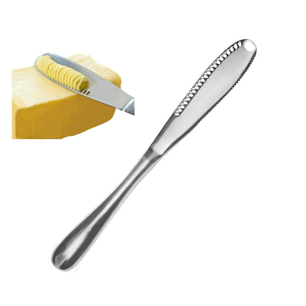 Amerteer Stainless Steel Butter Spreader Knife, 3 in 1 Kitchen Gadgets