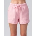thumbnail image 2 of URBAN DAIZY Women's Casual Shorts Cotton Drawstring Elastic Waist with Pockets Pull On Summer Lounge Active Workout Pants A42_3010 Dusty Pink 3XL, 2 of 5