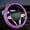 Purple, variant on 15 Inches Non-Slip Diamond Steering Wheel Cover Bling Bling PU Leather Universal Car Steering Wheel Cover for Women with Diamond Crystal Women Car Interior