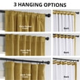thumbnail image 5 of Half Price Drapes Signature Fool's Gold Velvet Blackout Curtains For Bedroom(1 Panel), 50WX 96L, 5 of 11