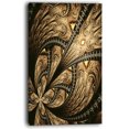 thumbnail image 2 of Symmetrical Large Brown Fractal Flower - Large Floral Canvas Art Print, 2 of 3