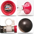 thumbnail image 3 of YeloYolker Kids Bike Horn, Cute Bicycle Handlebar Air Horn for Boys, Toddlers Universal Bike Accessories for Tricycle, Balance Bike, Scooter(Fire Truck), 3 of 7