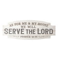 thumbnail image 1 of We Will Serve the Lord Whitewash 4.5 x 2 Wood Inspirational Magnet, 1 of 1