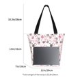 thumbnail image 3 of Salouo Rabbit And Carrot for Shoppers Tote for Women Foldable Handbags with Big Capacity Casual One-Shoulder Shopping Bag Hobo Bags Fit for Office/Shopping/Park, 3 of 6