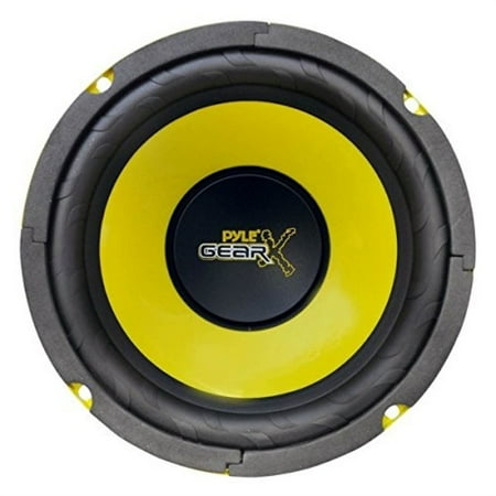 pyle 6.5 inch mid bass woofer sound speaker system - pro loud range audio 300 watt peak power w/ 4 ohm impedance and 60-20khz frequency response for car component stereo