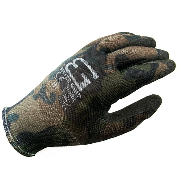 Better Grip?? Ultra Thin Sandy Latex Coated Gloves - XL / Military Brown / 4 Pairs
