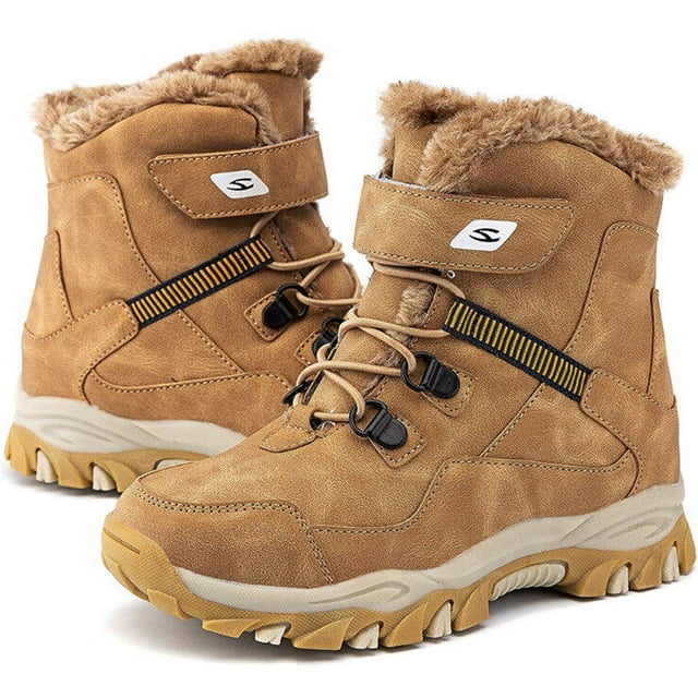 Botas de nieve cálidas para niños, suela suave, antideslizantes, caña alta, térmicas, para invierno, nuevas