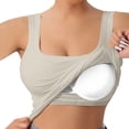 thumbnail image 5 of HBYJLZYG Women's Plus Size Tank Top with Built-in Bra, Ribbed Sleeveless Cami Shirt, U Neck Comfortable Summer Vacation Top, Versatile Everyday Casual Wear, 5 of 9