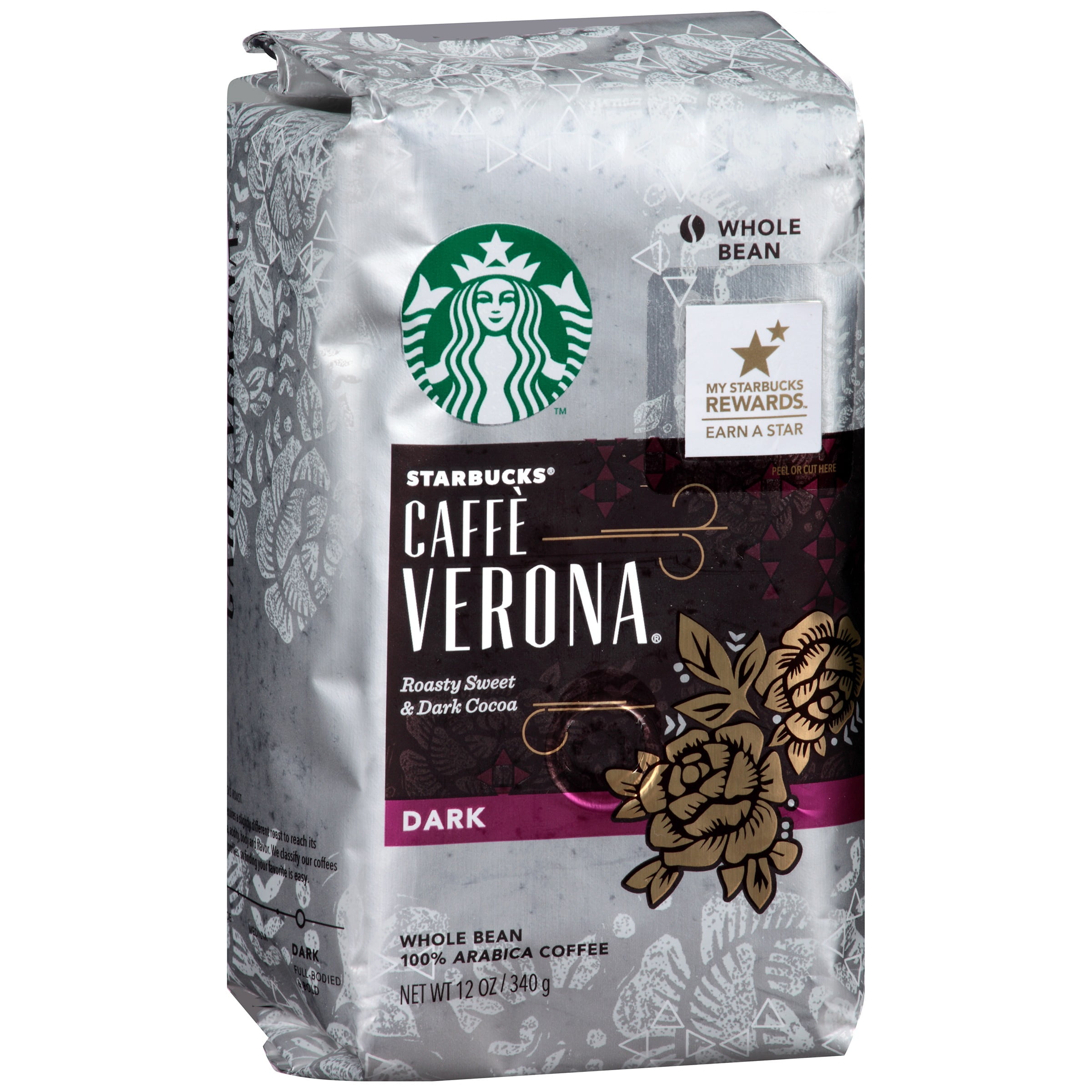 Starbucks Dark Caffe Verona Whole Bean Coffee 12 oz. Bag by STARBUCKS COFFEE COMPANY