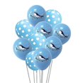 thumbnail image 1 of 10pcs Whale Balloons Kit 12 Inch Dot Printed Blue Latex Balloons For Kids Marine Themed Birthday Party Decoration, 1 of 1