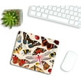 thumbnail image 4 of Rectangle Pink Vintage Insects Mouse pad, Bugs Pattern Mousepad, Butterflies Dragonflies Ladybugs Bees Non-Slip Rubber Base Mousepads, Computer Mouse Pads for Wireless Mouse 9.5×7.9×0.12 inches, 4 of 5