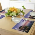 thumbnail image 4 of Ambesonne Tropical Place Mats Set of 4, Arbor Dramatic Night, Standard Size, Purple, 4 of 6