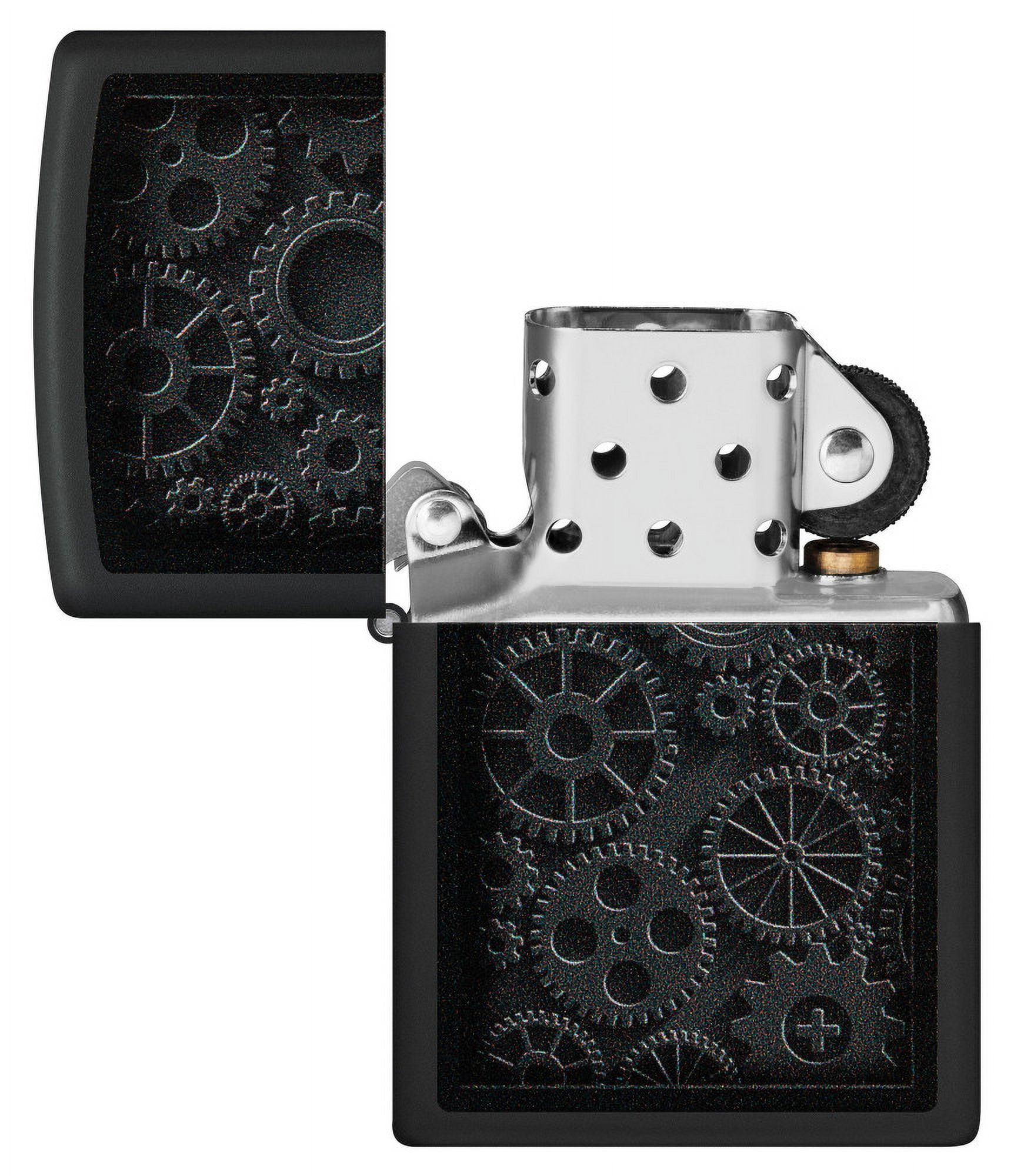 Zippo 48999 Matte Black Steampunk Refillable and Windproof Lighter