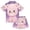 Cute Bear, variant on Pajama Sets for Boys&Girls, Soft Silky Satin Button-Up Pjs with Shorts for Spring/Summer, Cute Bear L