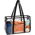 thumbnail image 1 of Bolsa de playa transparente Fammart para mujer impermeable con cremallera, 1 of 8