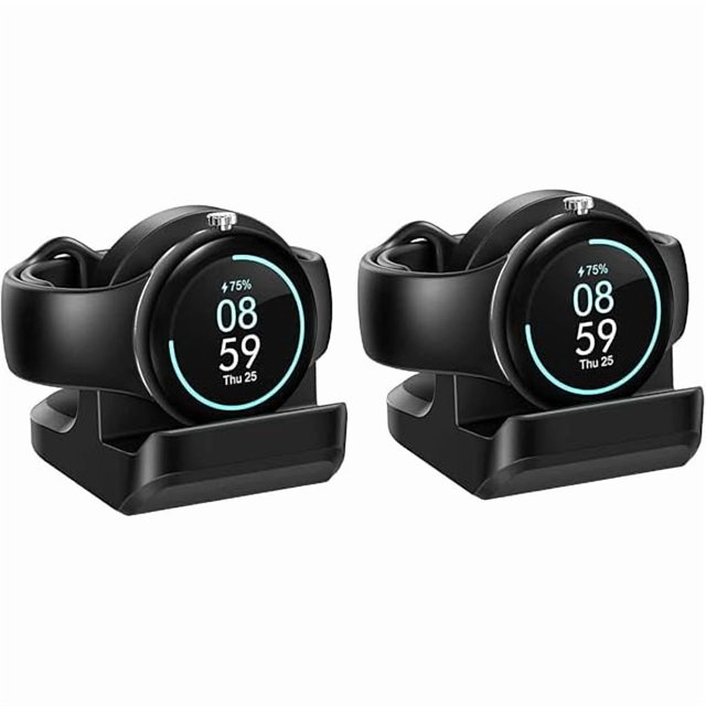 xixishop Charger Stand Holder for Google Pixel Watch 2 Pack, Non-Slip Silicone Charging Dock Stand Base Bracket with Cable Management Slot (Charging Cable Not Included)