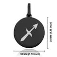 thumbnail image 2 of Stainless Steel Sagittarius Zodiac Sign (Centaur Archer) Round Medallion Pendant Necklace, 2 of 3