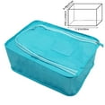 thumbnail image 3 of Foldable Travel Shoe Organizer Bag 11.8x8.3x4.5in - Portable Compression Storage for Gym Trips Space Saving Luggage Essential(Sky Blue), 3 of 9