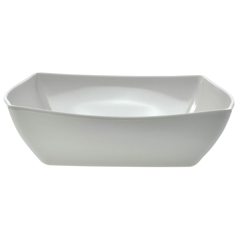 Square Serving Bowl 167 oz White Melamine 13 1/4 L x 13 1/4 W x 3 1/2 H