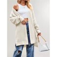thumbnail image 6 of Women's Long Cardigan Sweaters Open Front Oversized Duster for Women White Color S, 6 of 10