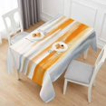 thumbnail image 6 of Burnt Orange Grey Ombre Table Cloth Waterproof Tablecloths, Abstract Art Oil Painting Modern Tablecloth Dining Table Cover for Kitchen Party Tabletop Outdoor, Rectangle Tablecloth 60x120 Inch, 6 of 9