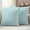 Teal, Aqua, Mint, variant on Misty Blue Rustic Outdoor Waterproof Pillow Covers, Vintage Farmhouse Blue Solid Color Decorative Square Throw Pillowcase Sofa Cushion Sham for Patio/Couch/Chair, 18"x18" 2 Pack