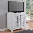 thumbnail image 6 of Bowery Hill Farmhouse Wood Accent Cabinet with Adjustable Shelves in White, 6 of 8