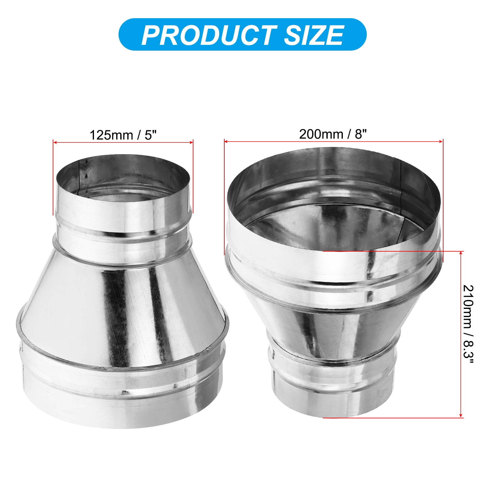 Lot De 5 Réducteurs En Cuivre – Du 1″ Au 5/8″ – Pour Tuyauterie Eau, Chauffage, Climatisation – Soudure à L’étain – Dimensions : 1″ (25,4 Mm) à 5/8″ (15,87 Mm)