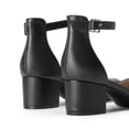 thumbnail image 4 of Zapatos DREAM PAIRS Tacones Bajos con Correa al Tobillo Negro, 4 of 7