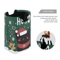 thumbnail image 3 of Yayeee Freestanding Laundry Hamper with Handle Collapsible Large Storage Basket for Clothes, Christmas Cat, 3 of 7