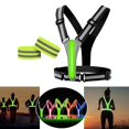 thumbnail image 4 of Reflective Vest One Size Adjustable Pocket Vests Vest+Arm strap Black, 4 of 9