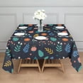 thumbnail image 3 of Pioneer Flower Floral Print Pattern Square Tablecloth, Waterproof Wipeable Spillproof Washable Table Cover for Home Kitchen Party Decor, 42"x42", 3 of 6
