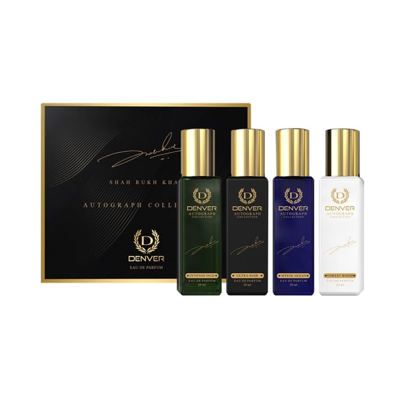 Set de regalo de perfume Denver SRK Autograph para hombre, 20 ml x 4