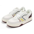 thumbnail image 2 of Lacoste Men's L001 0321 1 Sma Leather Fashion Sneakers, White \ Burgundy,7.5 M US, 2 of 7