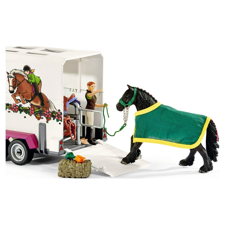 Schleich Horse Club: Transporter Stable Toy Set, Horse Trailer 