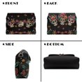thumbnail image 4 of KUIFORTI Skull Women Crossbody Bag Easy to Carry Durable Medium Flap Crossbody Handbag with Chain Strap Trendy Shoulder Bag for Women for Work Shopping, 4 of 6