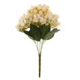 thumbnail image 2 of Flores Artificiales Hechas Hortensias Flores Artificiales para La Decoración de Bricolaje champán Macarena Ramo de flores de seda artificial, 2 of 8