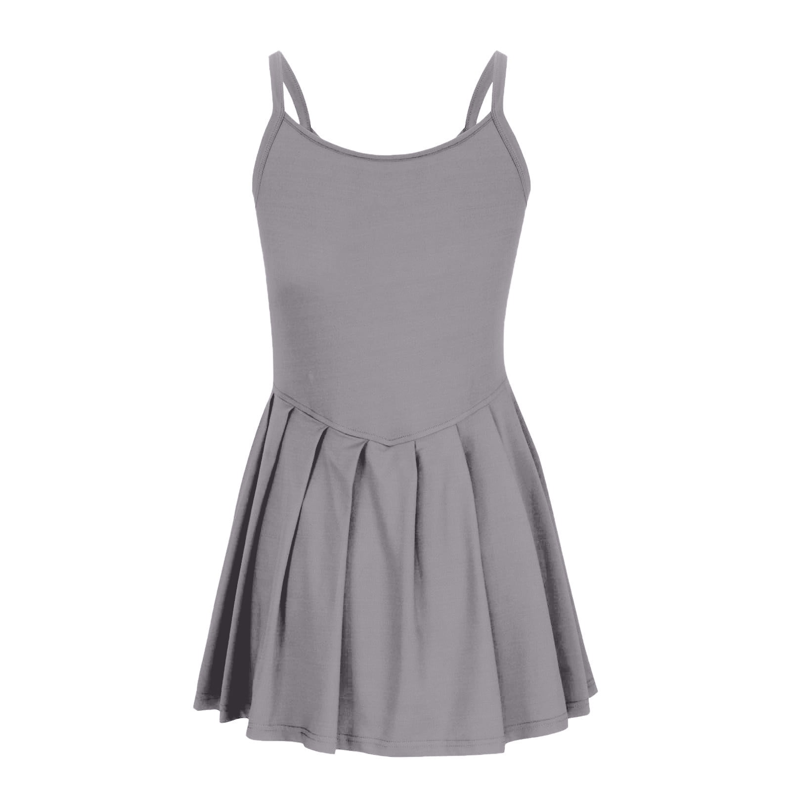 QATAINLAV Women's Summer Sleeveless Rompers Casual Spaghetti Strap Double Lined Athletic Short Jumpsuit 2025 Summer Tennis Bodysuit Pink S Todays Daily Sales Clearance