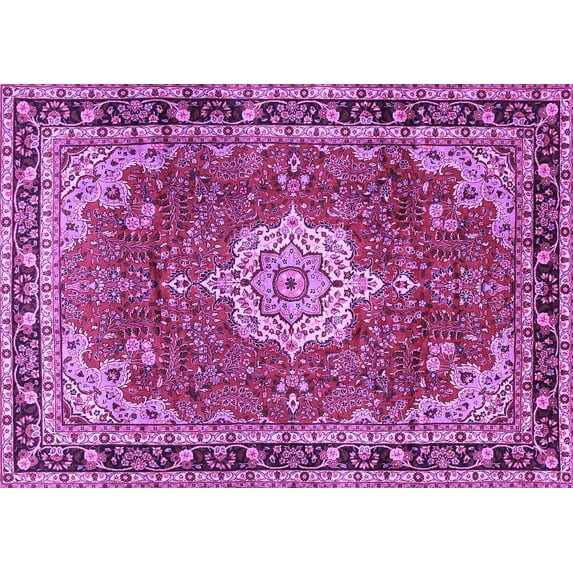Ahgly Company Indoor Rectangle Persian Purple Traditional Area Rugs, 2' x 4'