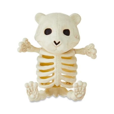 Halloween Faux Skeleton Small Bear,5" x 4.5" Outdoor Decoration, by Way To Celebrate