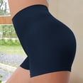 thumbnail image 5 of idosla Women Workout Booty Shorts Impact Scrunch Lifting Biker Gym Hot Shorts Spandex for Yoga Running (Dark Blue, M), 5 of 7